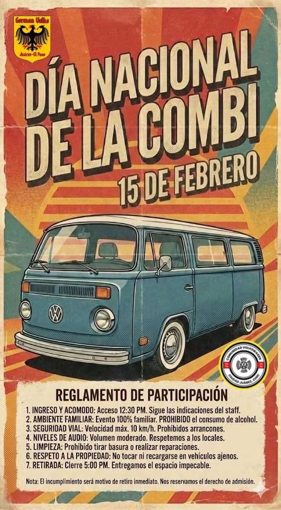 Conmemoraron el Día Nacional de la Combi con caravana en Ciudad Juárez