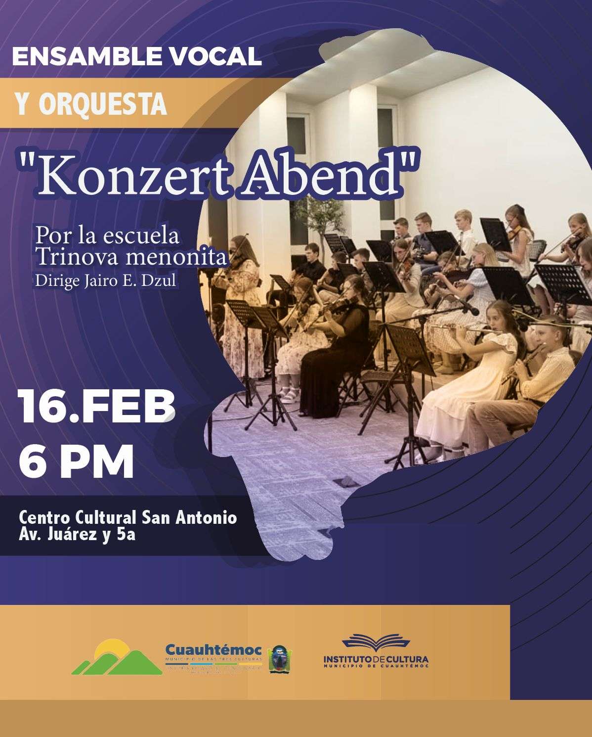 Invitan a Konzert Abend velada musical en Cuauhtémoc