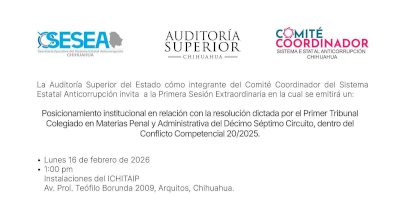 Convoca ASE a sesión extraordinaria del Sistema Estatal Anticorrupción