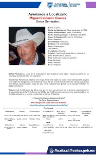 Jefe de la policía de Janos tiene 6 días desaparecido
