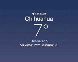 Amanece despejado con temperatura de 7 grados centígrados 