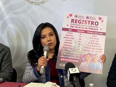 Fechan registro de adultos y mujeres para las pensiones del Bienestar