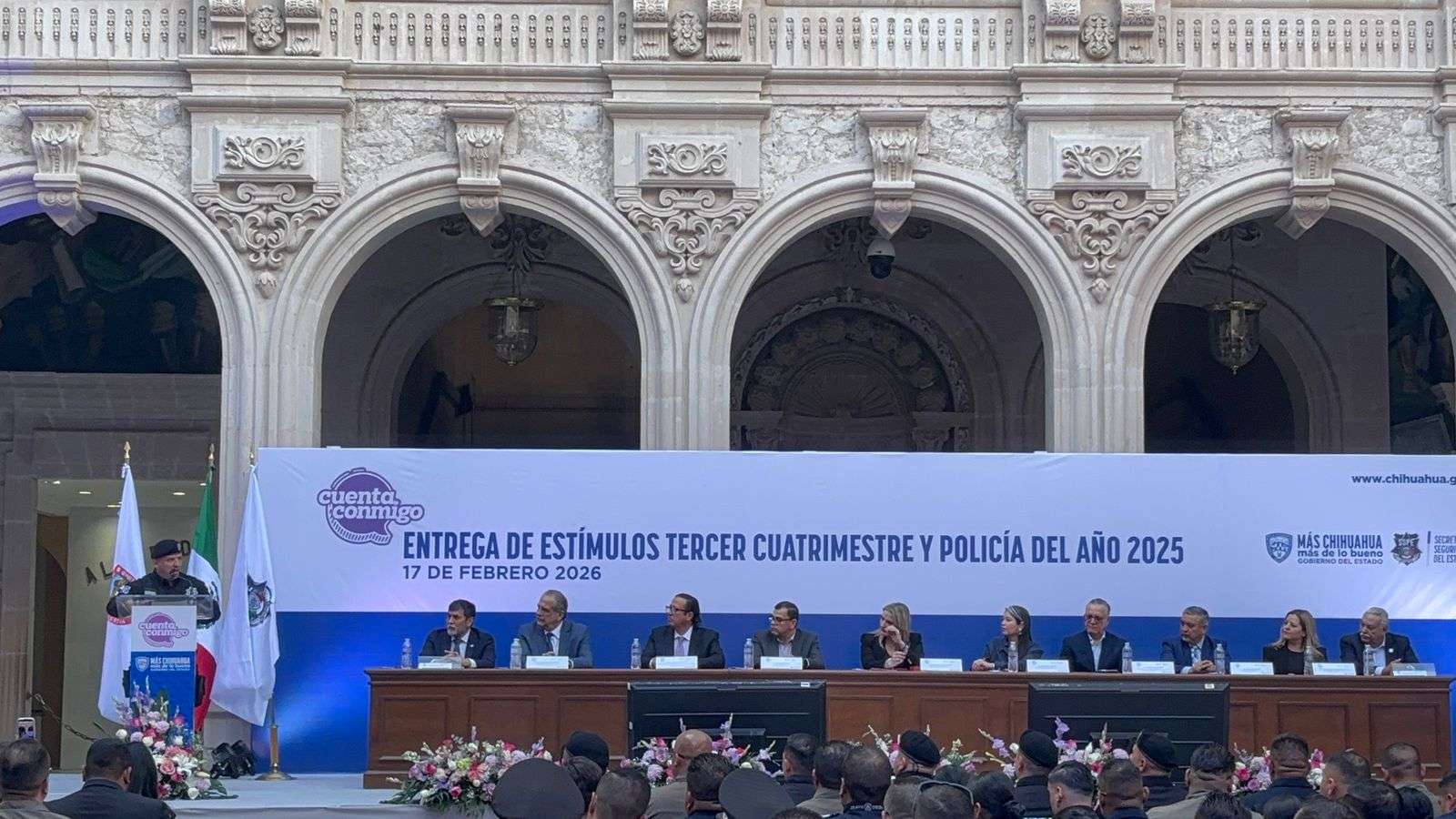 Reconocen con estímulos a policías estatales destacados 