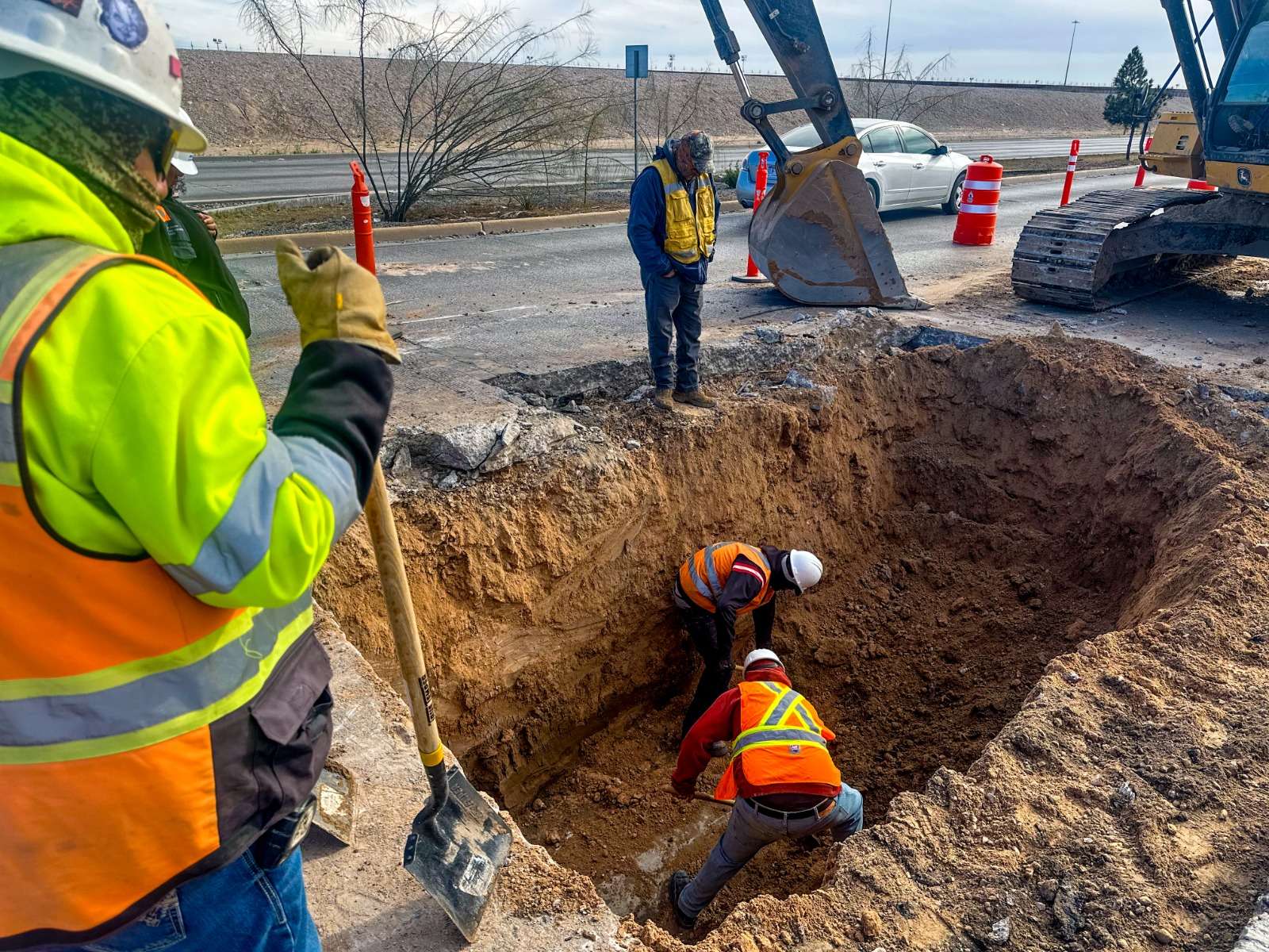 Reparan 39 hundimientos en Ciudad Juárez tras lluvias de enero