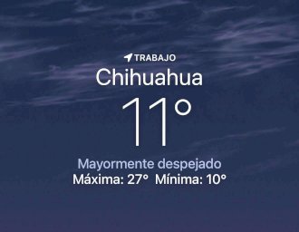 Amanece despejado y fresco con temperatura de 11 grados centígrados 