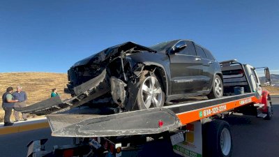 Vuelca al perder el control del volante en la avenida Tomas Valles