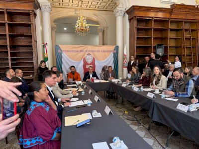 Se reúne la mesa directiva del Congreso en Parral