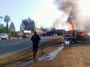 Reportan jornada violenta con bloqueos en Tamaulipas, Jalisco y Michoacán