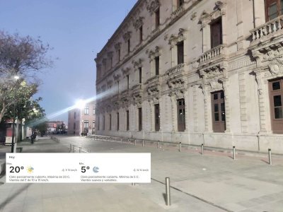 Predomina el frío en el amanecer; registra la capital 5 grados