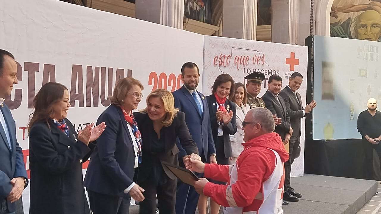 Reconoce Maru Campos labor de la Cruz Roja durante colecta 2026
