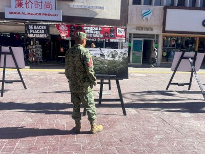 Presentan exposición fotográfica del Ejército Mexicano en la Libertad 