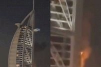 Provoca ataque con dron incendio en el famoso hotel Burj Al Arab de Dubái 