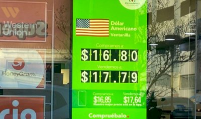 Sube cotización de dólar a $17.79 en Banco Azteca 