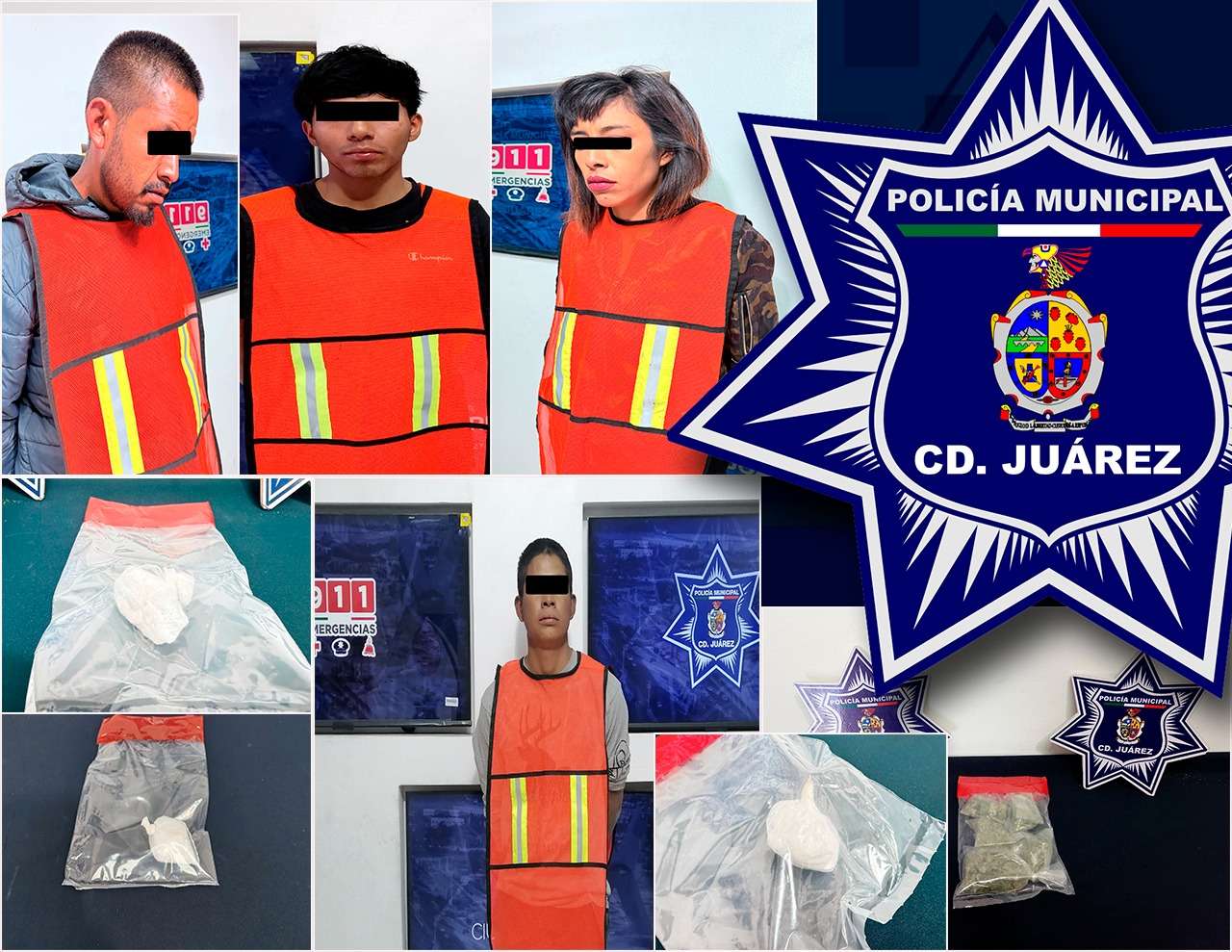 Arrestan a cuatro presuntos narcomenudistas en distintos puntos