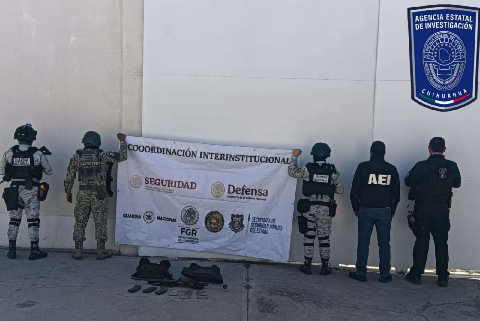 Aseguran fusil y cartuchos durante operativo en Guadalupe y Calvo