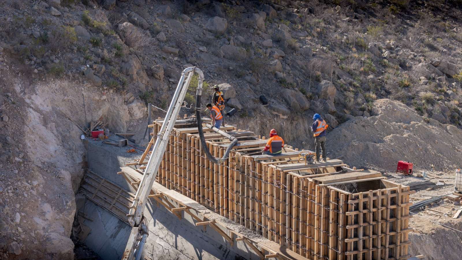 Avanzan al 91% la construcción de la presa Filtro II 