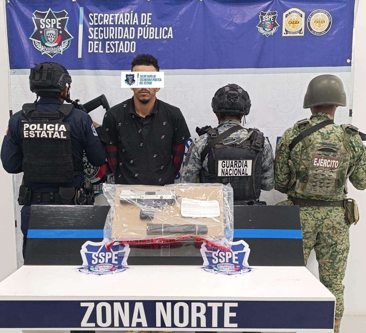 Detienen a hombre armado en Riveras del Bravo 