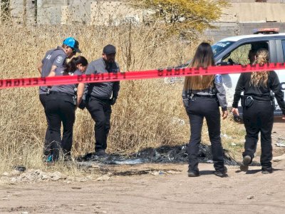 Hallan un calcinado en predio baldío