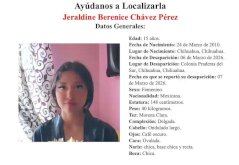 Buscan a menor desaparecida en Praderas del Sur