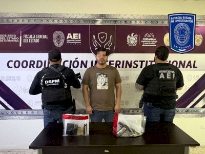 Sorprenden a sujeto armado en el Perijuv