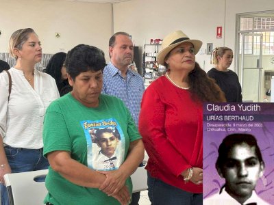 Recuerdan con misa la desaparición de Claudia Judith Urias Berthaud