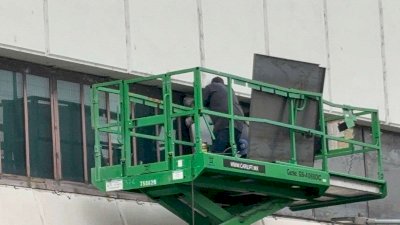 Retiran láminas de la Fiscalía Zona Centro luego de marcha 8M 