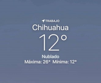 Se espera día nuboso con máxima de 26 grados centígrados 