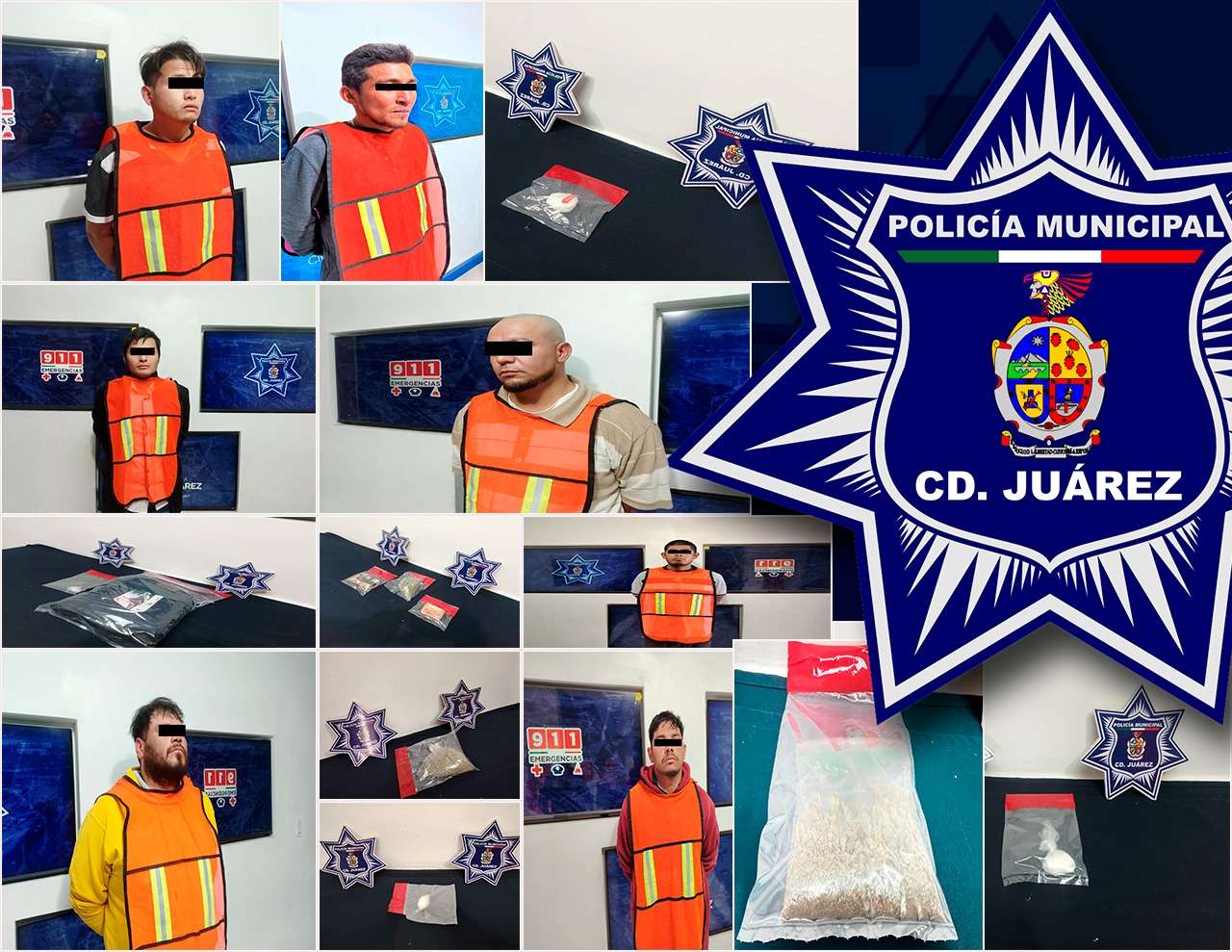 Arrestan a siete narcomenudistas 