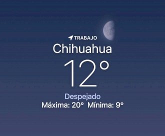 Se esperan vientos con máxima de 20 grados centígrados 