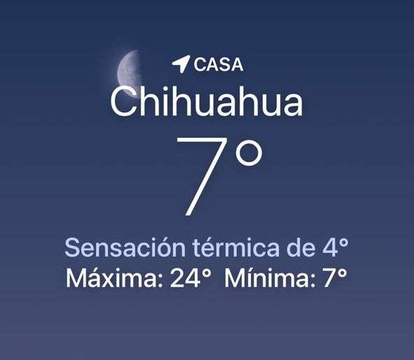 Amanece helado con sensación térmica de 4 grados centígrados 