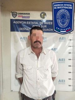 Arrestan a violador por abusar de una menor en Guachochi