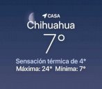 Amanece helado con sensación térmica de 4 grados centígrados 