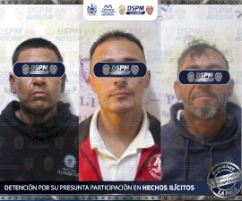 Arrestan a tres con droga en la ciudad 