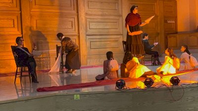 Presentan obra de teatro Mujeres de Tierra Roja en Ffyl 