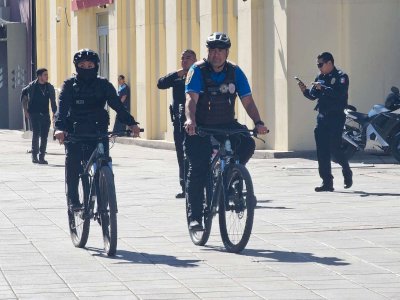 Refuerza Grupo Beta vigilancia en el centro con 43 elementos