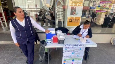 Instalan módulo de vacunación en la Liber 