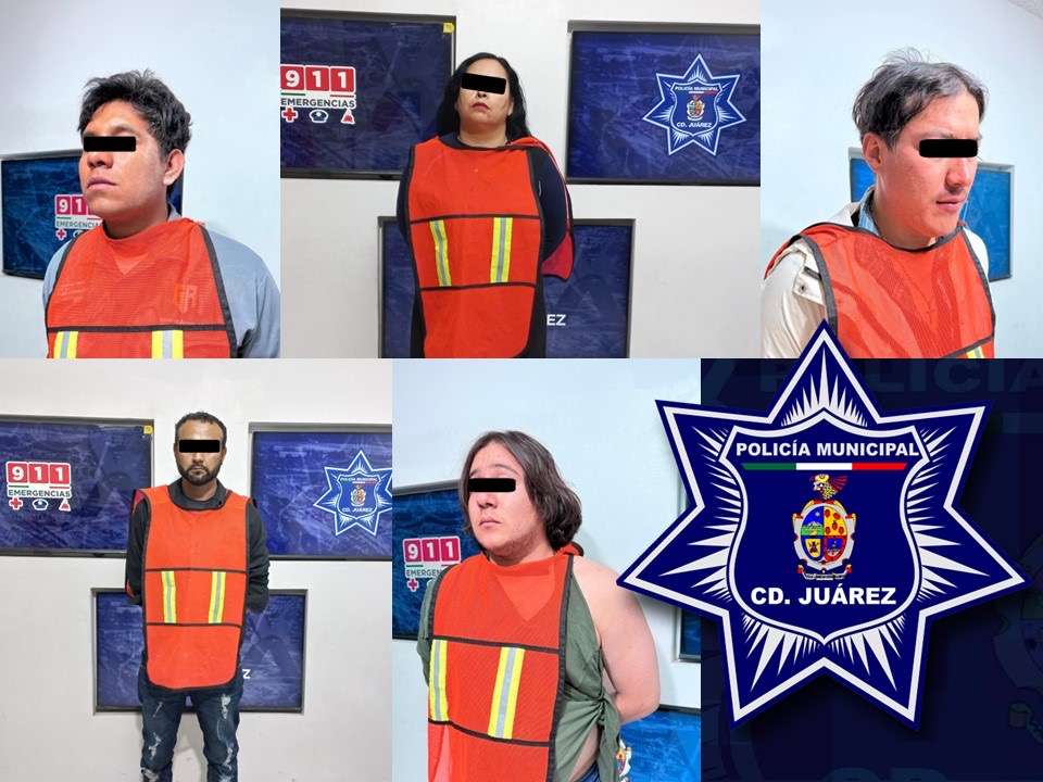 Arrestan a cinco personas acusadas por el delito de violencia familiar