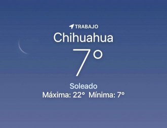 Se espera mañana soleada con temperatura de 7 grados centígrados 