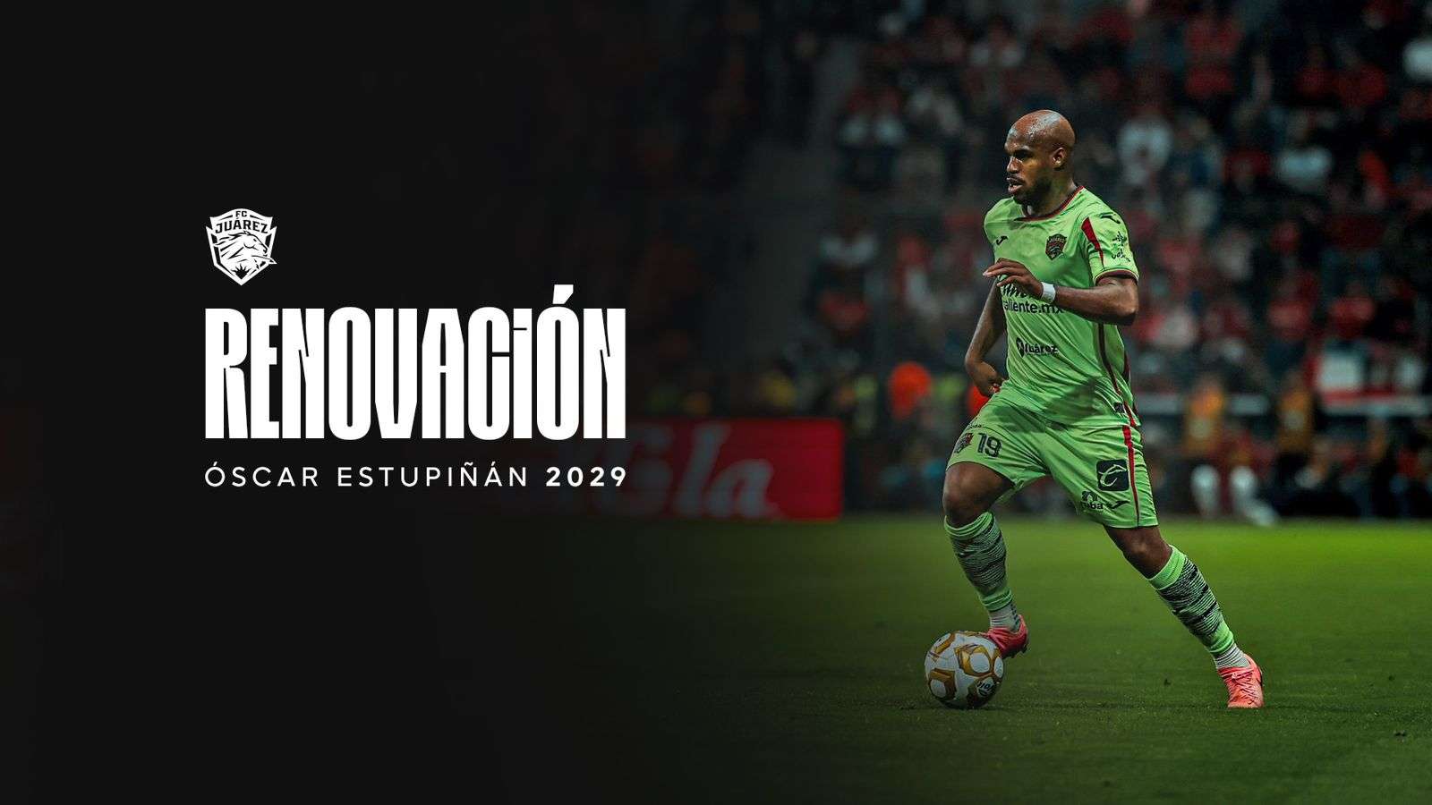 Renuevan contrato de Óscar Estupiñán con Bravos hasta 2029