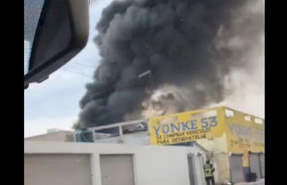 Consume incendio basura y llantas en predio de la Revolución 