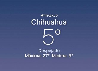 Amanece helado con temperatura de 5 grados centígrados 