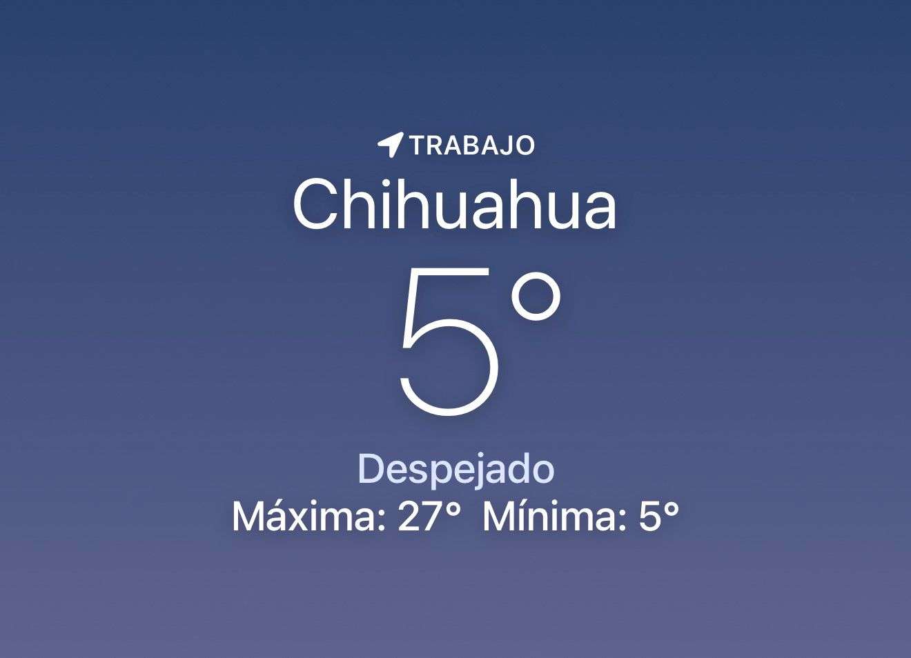 Amanece helado con temperatura de 5 grados centígrados 