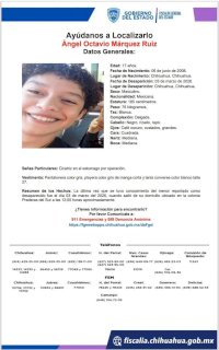 Buscan a menor de 17 años desaparecido en Praderas del Sur