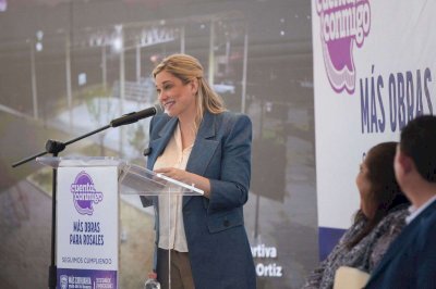 Entrega Maru obras de infraestructura por 54 mdp en Rosales 