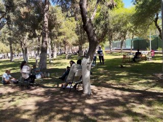 Acuden familias chihuahuenses a la Deportiva a pesar del intenso calor