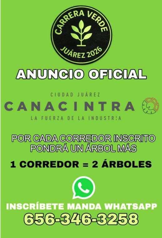 Respalda Canacintra la primera Carrera Verde