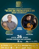 Invitan a concierto Ecos de primavera en seis cuerdas 