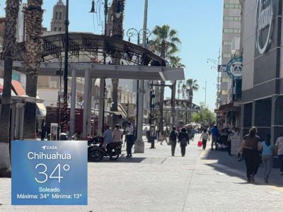 Registra termómetro los 34°C en la ciudad 