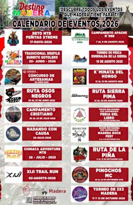 Presentan calendario de actividades madera 2026