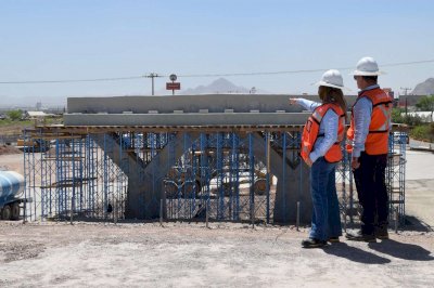 Verifica Sindicatura avance del 52% en puentes Fuerza Aérea y Nogales 